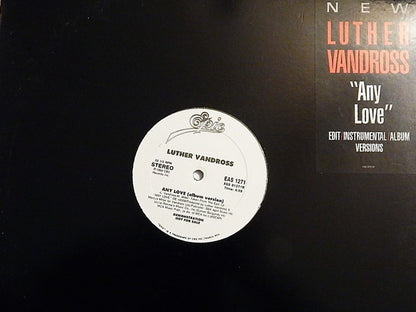 Luther Vandross : Any Love (12", Single, Promo)