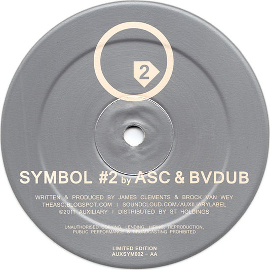 ASC & Bvdub : Symbol #2 (12", Ltd, Whi)
