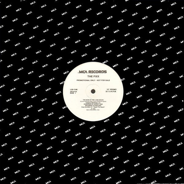 The Fixx : The Sign Of Fire (12", Promo)