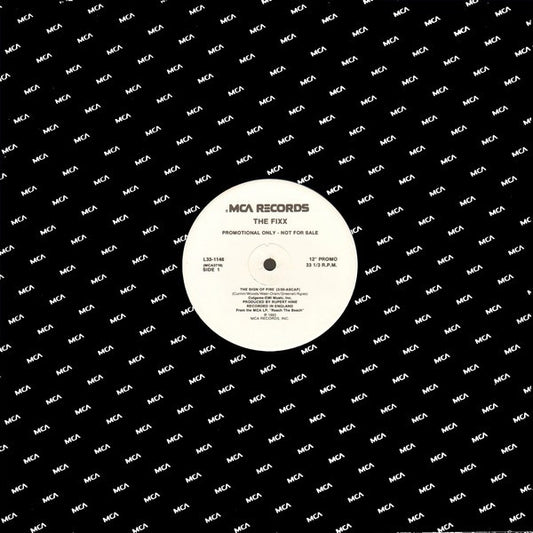 The Fixx : The Sign Of Fire (12", Promo)
