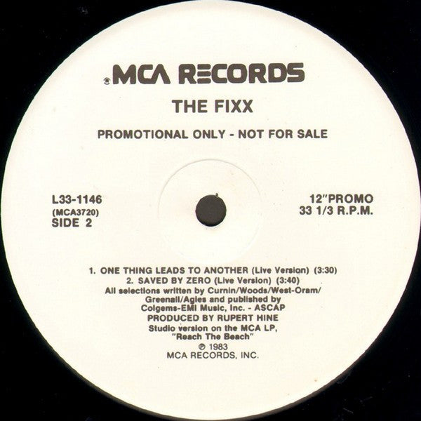 The Fixx : The Sign Of Fire (12", Promo)