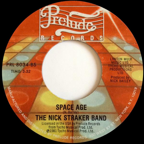 Nick Straker Band : A Little Bit Of Jazz / Space Age (7", Single, Styrene)