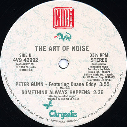 The Art Of Noise Featuring Duane Eddy : Peter Gunn (Extended Version) (12", Single, Pit)