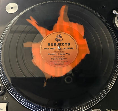 Subjects (5) : Pipe & Slippers / Murder / I Need You (12", EP, S/Edition, Bla)