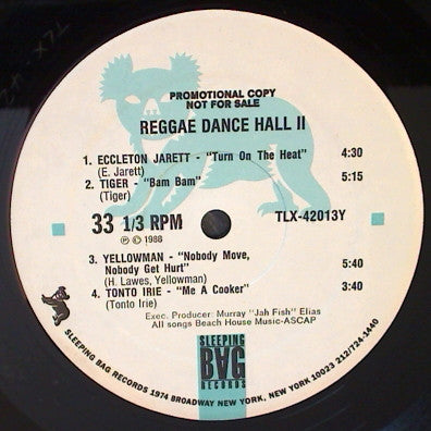 Various : Reggae Dance Hall II (LP, Comp, Promo)