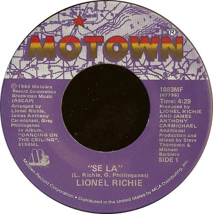 Lionel Richie : Se La (7")