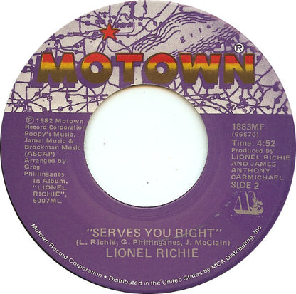 Lionel Richie : Se La (7")