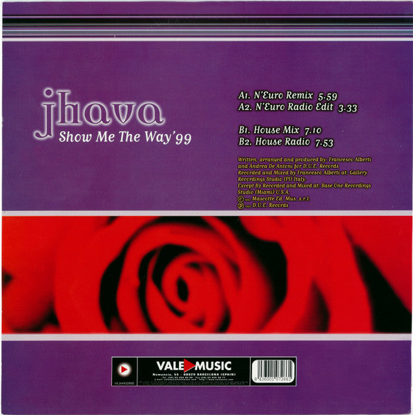 Jhava : Show Me The Way' 99 (12", Maxi)