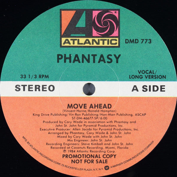 Phantasy : Move Ahead (12", Promo, SP )