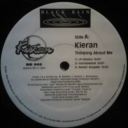 Kieran : Thinking About Me (Remix) (12", Promo)