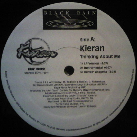 Kieran : Thinking About Me (Remix) (12", Promo)