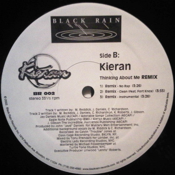 Kieran : Thinking About Me (Remix) (12", Promo)