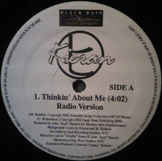Kieran : Thinkin' About Me (12", Promo)