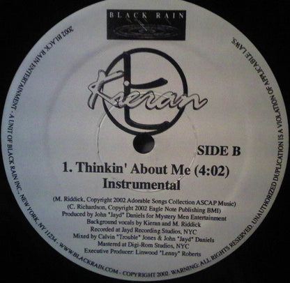 Kieran : Thinkin' About Me (12", Promo)