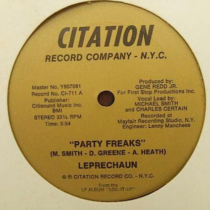 Leprechaun : Party Freaks / Loc-It-Up (12")