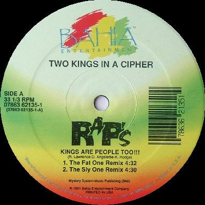Two Kings In A Cipher : Kings Are People Too!!! / Movin' On 'Em (12")