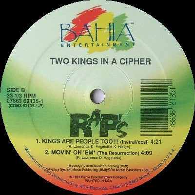 Two Kings In A Cipher : Kings Are People Too!!! / Movin' On 'Em (12")