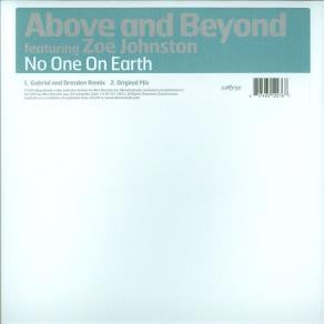 Above And Beyond* Featuring Zoe Johnston* : No One On Earth (12")