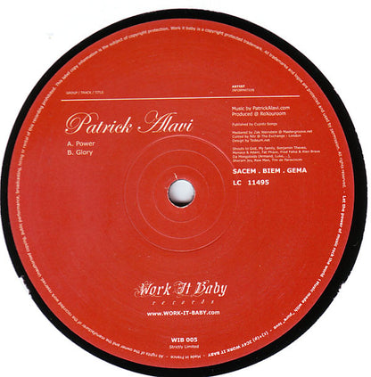 Patrick Alavi : Power & Glory (12")
