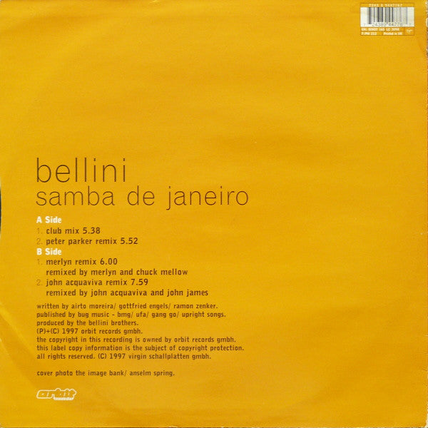 Bellini : Samba De Janeiro (12")