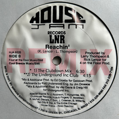 LNR : Reachin' (Remix) (12")