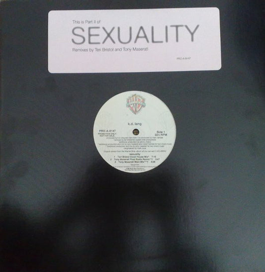k.d. lang : Sexuality (Part II) (12", Promo)