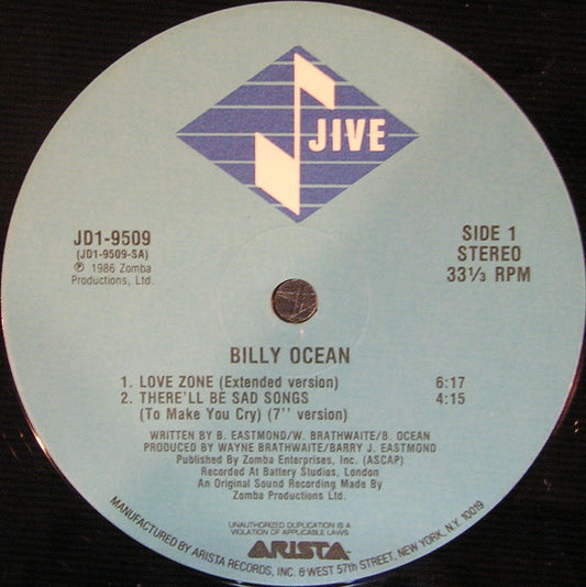 Billy Ocean : Love Zone (12", Single)