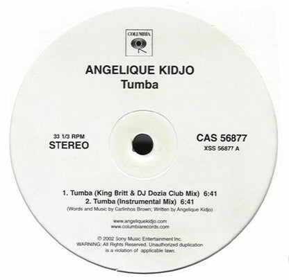 Angelique Kidjo* : Tumba (12", Promo)