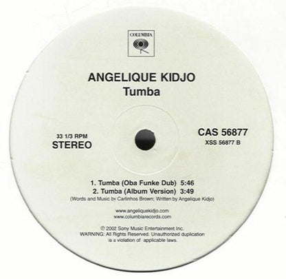 Angelique Kidjo* : Tumba (12", Promo)