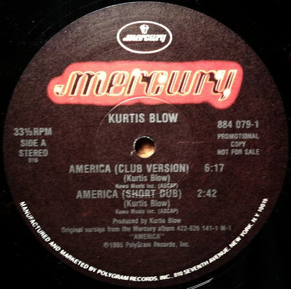 Kurtis Blow : America (12", Promo)