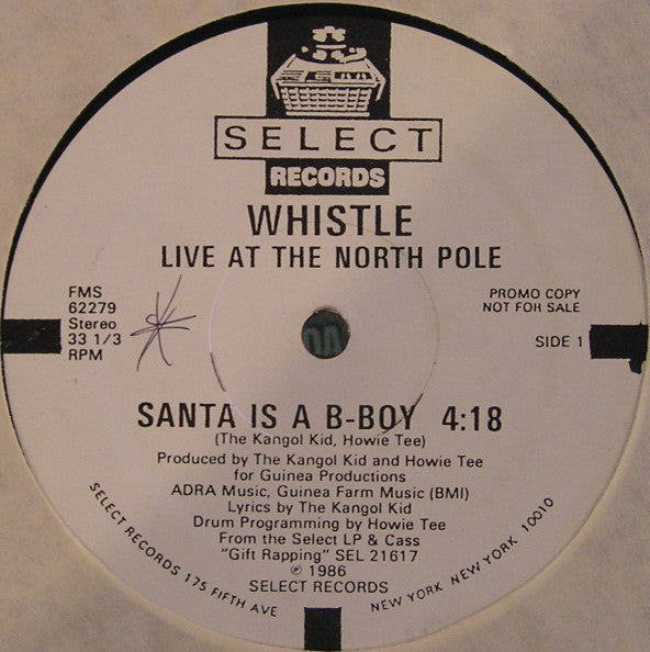 Whistle : Live At The North Pole (12", Promo)
