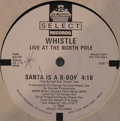 Whistle : Live At The North Pole (12", Promo)