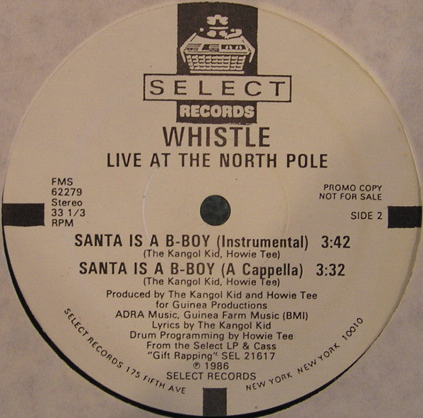 Whistle : Live At The North Pole (12", Promo)