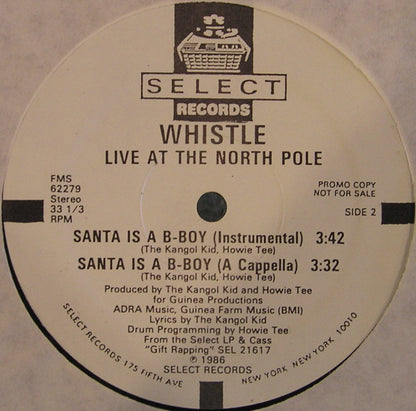 Whistle : Live At The North Pole (12", Promo)