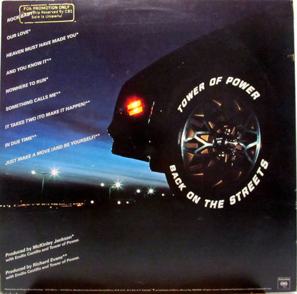 Tower Of Power : Back On The Streets (LP, Album, Promo, Pit)