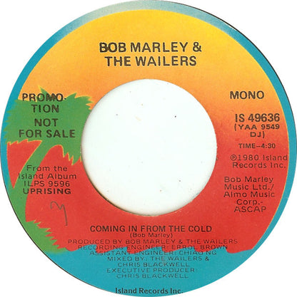 Bob Marley & The Wailers : Coming In From The Cold (7", Mono, Promo)