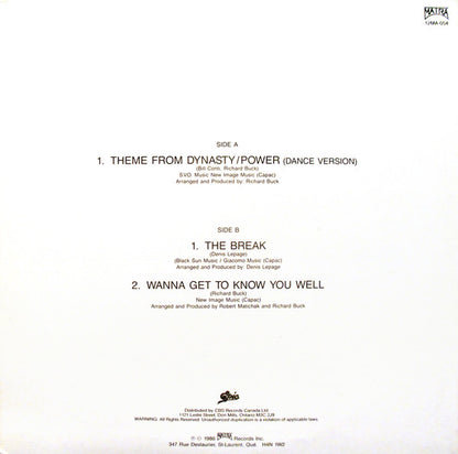 Kat Mandu : Theme From Dynasty (Dance Version) (12")