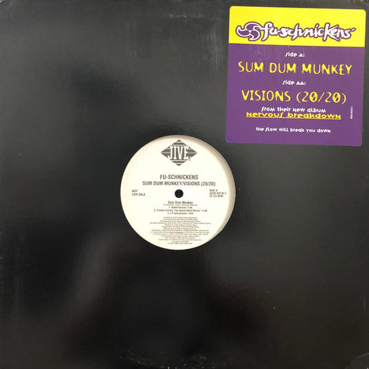 Fu-Schnickens : Sum Dum Munkey / Visions (20/20) (12", Promo)