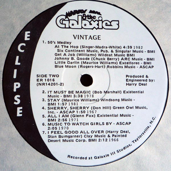 Harry Deal & The Galaxies* : Vintage (LP, Comp)
