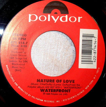 Waterfront (2) : Nature Of Love (7", Single, Styrene, Car)