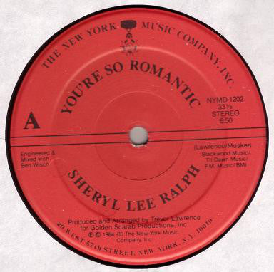 Sheryl Lee Ralph : You're So Romantic (12")