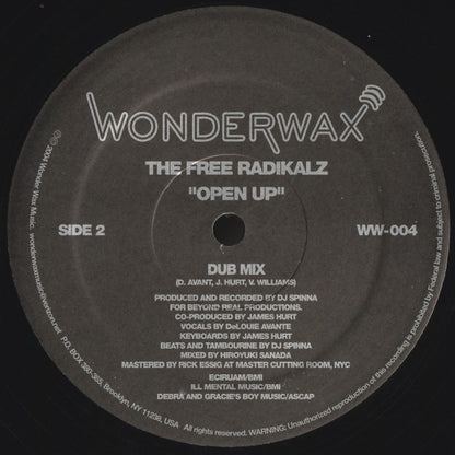 The Free Radikalz : Open Up (12")