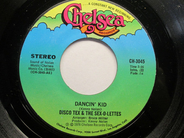 Disco Tex & His Sex-O-Lettes : Dancin' Kid (7")