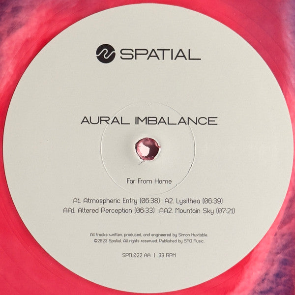 Aural Imbalance : Far From Home (12", EP, Ltd, S/Edition, Red)