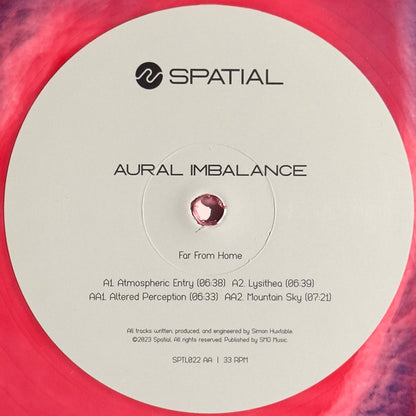 Aural Imbalance : Far From Home (12", EP, Ltd, S/Edition, Red)