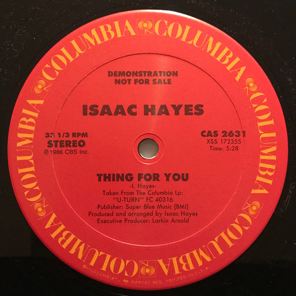 Isaac Hayes : Thing For You (12", Promo)