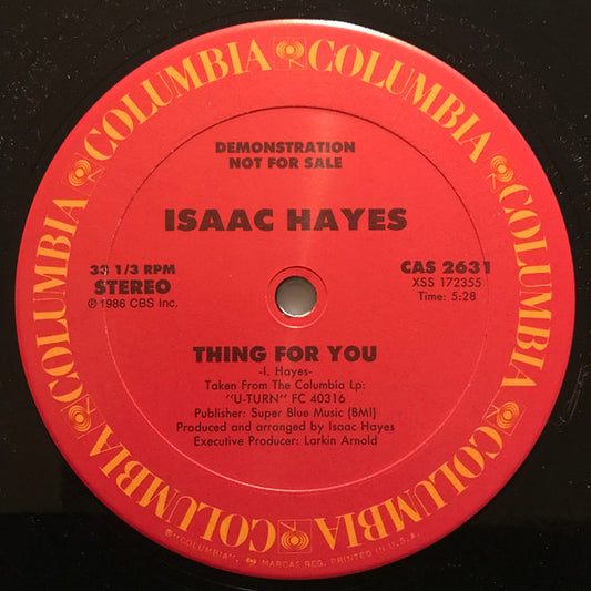 Isaac Hayes : Thing For You (12", Promo)