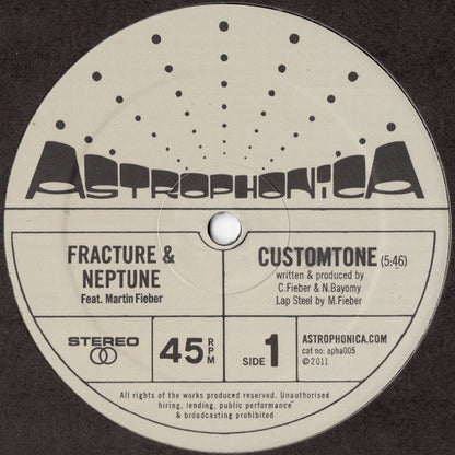 Fracture & Neptune / Fracture (2) : Customtone / Brain Freeze (12", Ltd, Num)