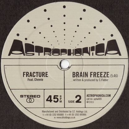 Fracture & Neptune / Fracture (2) : Customtone / Brain Freeze (12", Ltd, Num)