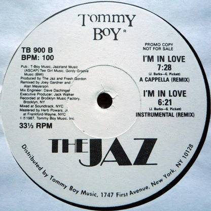 The Jaz : I'm In Love (Remix) (12", Single, Promo)